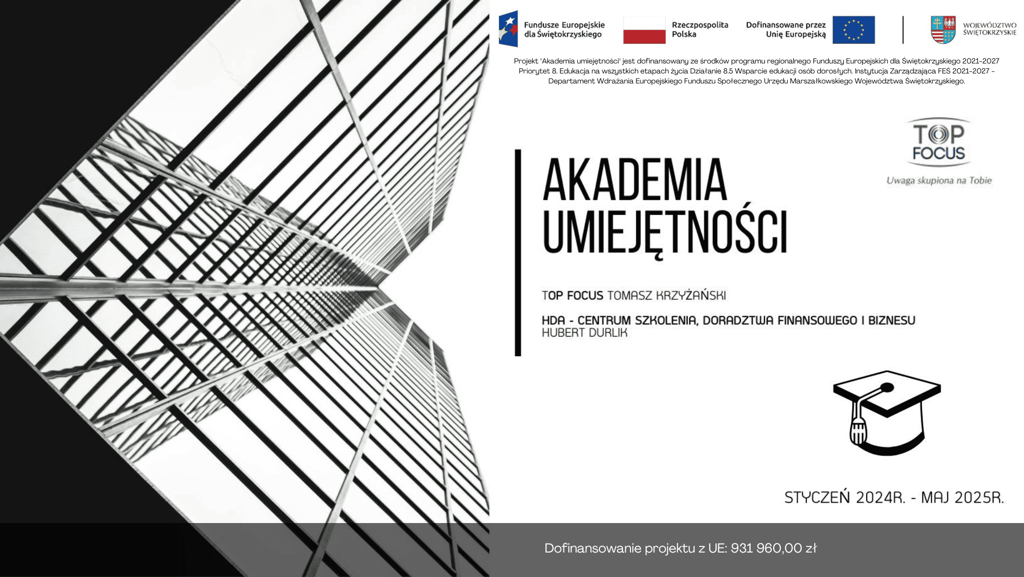 Plakat projektu "Akademia umiejętności"