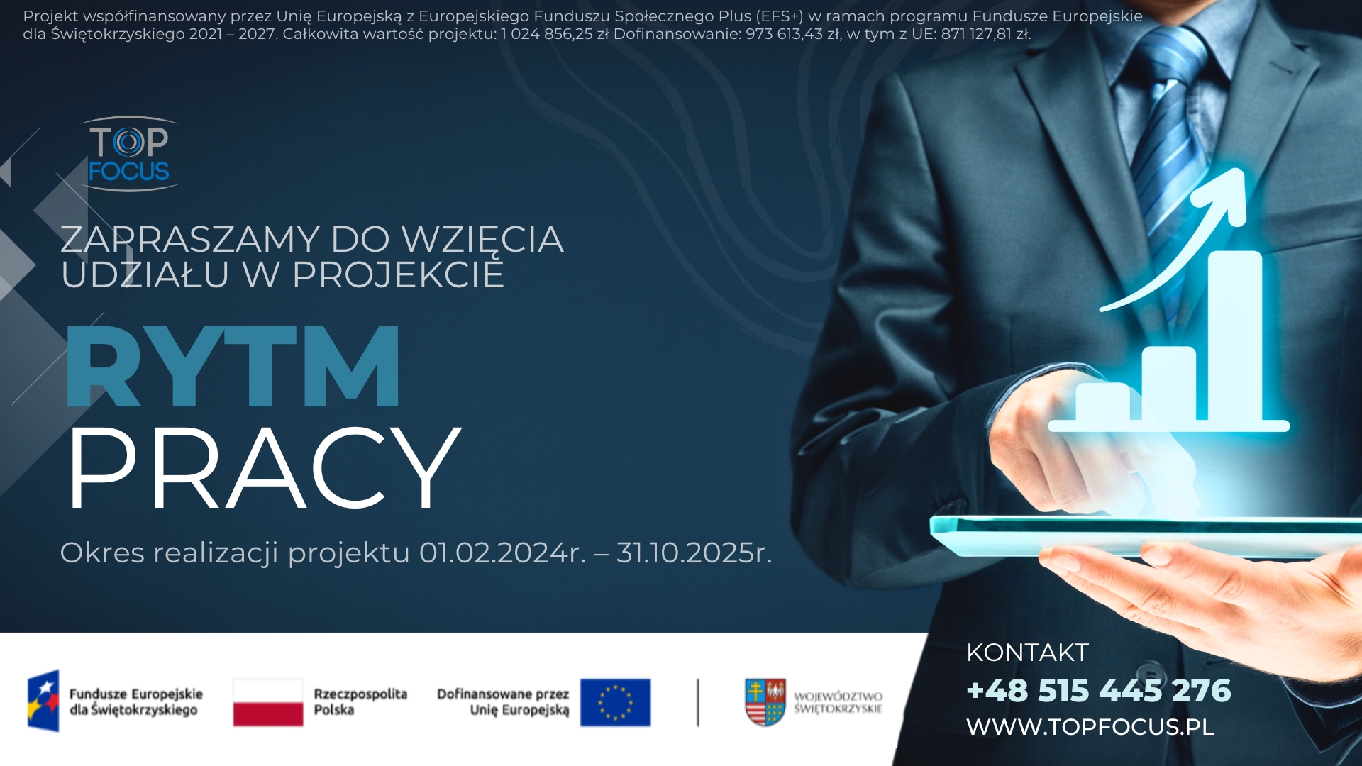 Plakat projektu "Rytm pracy". Kliknij aby powiększyć
