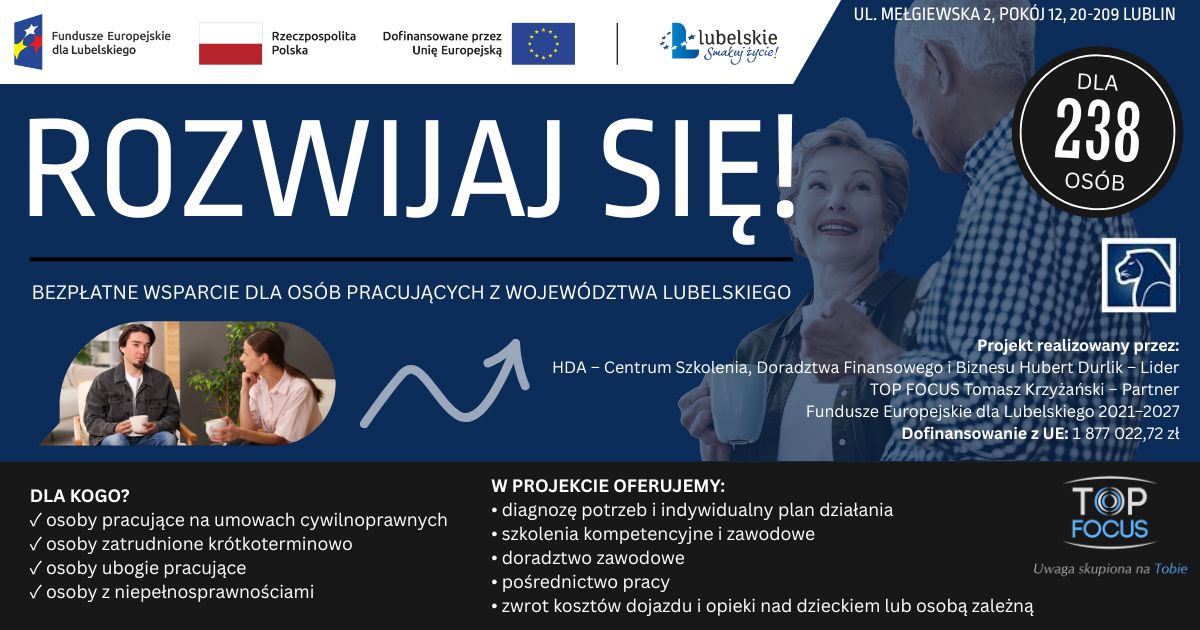 PLAKAT PROJEKTU ROZWIJAJ SIĘ!